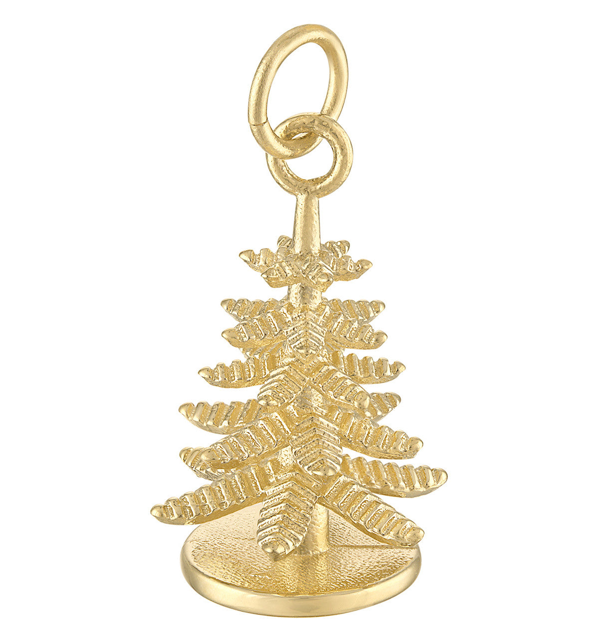 Christmas Tree Engravable 14k Gold Charm